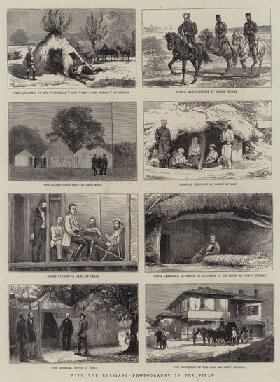 Con los rusos, fotografía en el campo de Alfred Chantrey Corbould